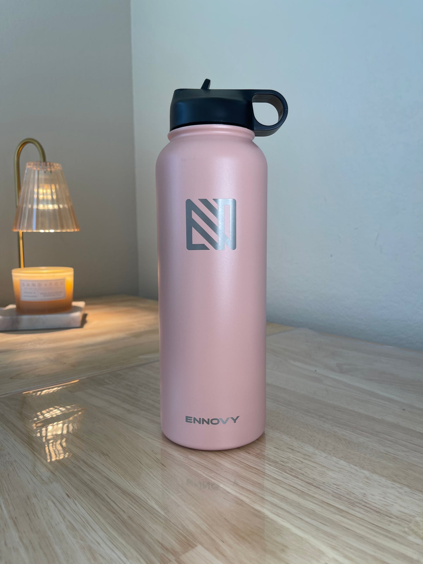 40oz Insulated Water Bottle with Straw Lid & Spout Lid