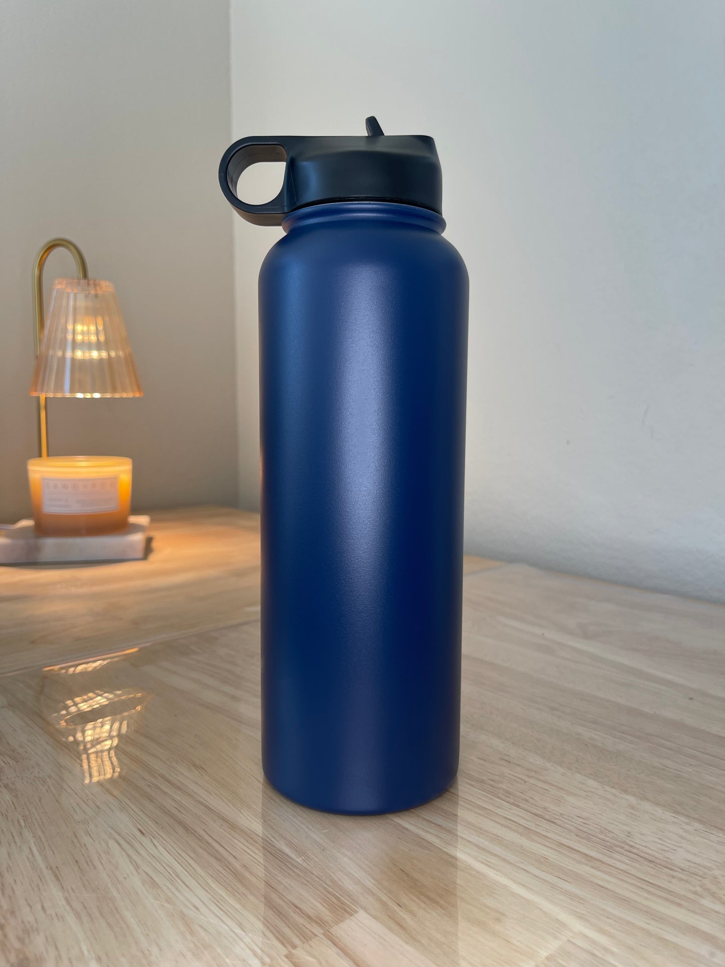 40oz Insulated Water Bottle with Straw Lid & Spout Lid