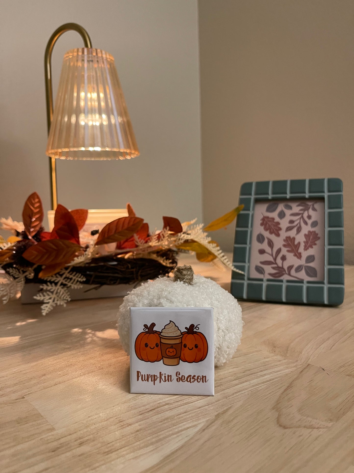 2"x2" Pumpkin Season Magnet